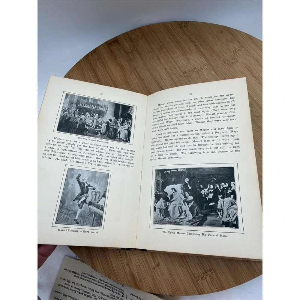Young Folks Picture History of‎ Music by James Francis Cooke 1925 with cutouts